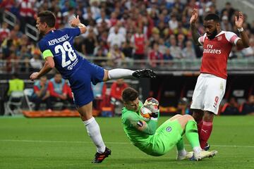 C¨¦sar Azpilicueta y Kepa Arrizabalaga.