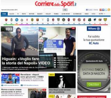 Portadas de la prensa extranjera