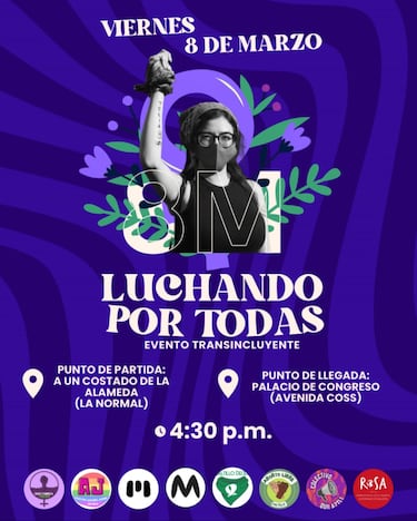 Marcha 8M en México 2024: convocatorias por ciudades, rutas, horarios | últimas noticias