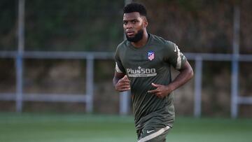 Lemar, en un entrenamiento del Atl&eacute;tico.