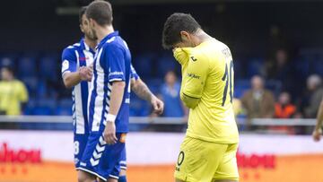Pato se lamenta en el Villarreal vs Alavés