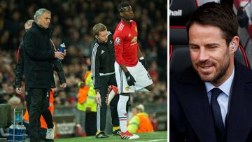 Mourinho, Pogba y Jamie Redknapp.