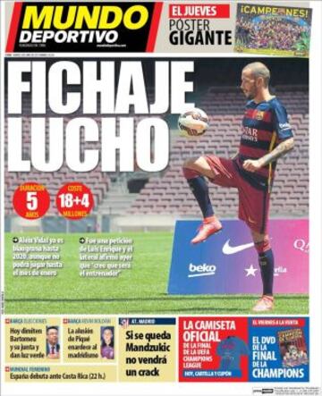 Portadas de la prensa deportiva