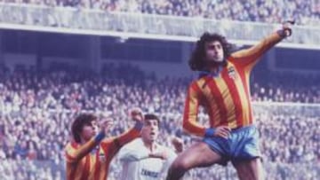 <b>UN TRIUNFO. </b>Siete veces ha jugado con la Senyera en el Bernabéu