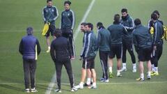 Cristiano, foco de atención en el entrenamiento del Real Madrid