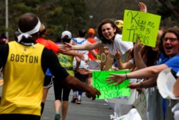 Maratón de besos en Boston