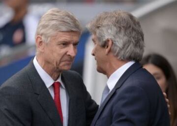 Manuel Pellegrini en su último partido en el Etihad Stadium como técnico del City.