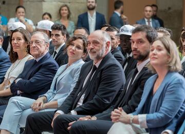 Pablo Laso en la sede de la Comunidad.