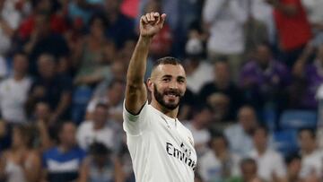 Benzema, tras su doblete al Legan&eacute;s.