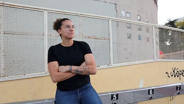 Laura Nicholls posa para AS en los aledaños del polideportivo Europa de Leganés.