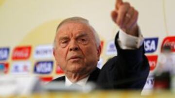 Marin, presidente de la CBF, en una conferencia de prensa.