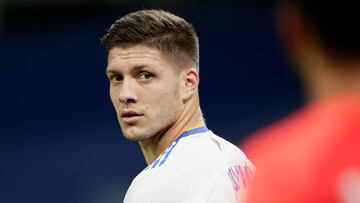 Jovic, con el Real Madrid.