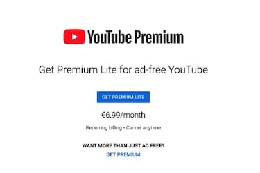 YouTube estrena una versión Premium más barata