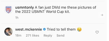 Weston McKennie and Tim Weah slam new proposed USMNT World Cup kits