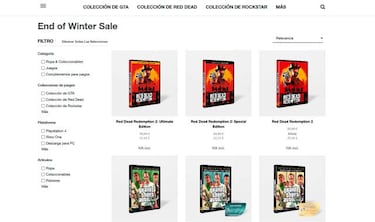 Rockstar celebra el final del invierno con rebajas en juegos y merchandising