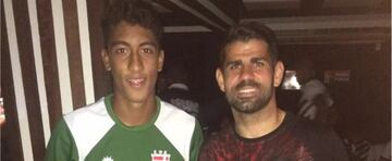 Bruno Marques con Diego Costa.