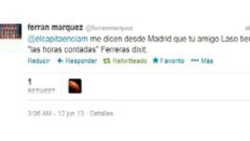 Este fue el tuit de Márquez.
