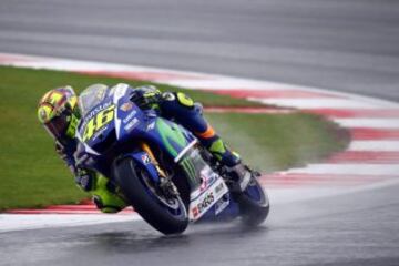 Valentino Rossi durante la carrera.