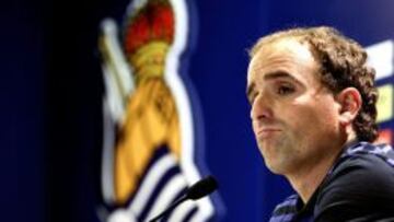 Jagoba Arrasate en rueda de prensa.