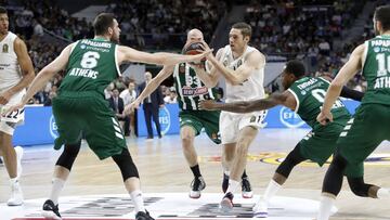 Resumen Real Madrid-Panathinaikos, playoff Euroliga (75-72): Campazzo salva al final