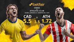 Cádiz CF vs. Athletic Club de Bilbao: horario, TV, estadísticas, clasificación y pronósticos