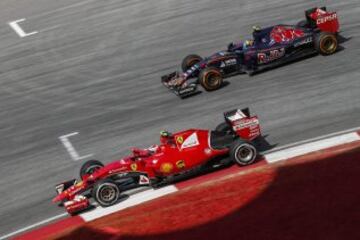 Kimi Raikkonen y Carlos Sainz 