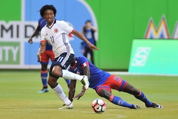 Cuadrado en el amistoso ante Haití previo a la Copa Centenario