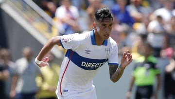 Futbol, Everton vs Universidad Catolica
 Tercera fecha, campeonato nacional 2018
 El jugador de Universidad Catolica Andres Vilches, disputa el balon con  Everton durante el partido de primera division en el estadio Sausalito de Vina del Mar, Chile.
 17/02/2018
 Javier torres/Photosport
 
 Football, Everton vs Universidad Catolica
 Third date, National Championship 2018
 Universidad Catolica&#039;s player Andres Vilches, battles for the ball against  Everton during the first division football match at the Sausalito stadium in Santiago, Chile.
 17/02/2018
 Javier torres/Photosport