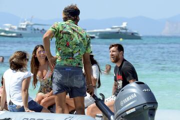 Messi y Antonella Roccuzzo disfrutan de sus últimos días de vacaciones en Formentera.