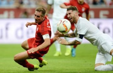 Philipp Lahm y Sergio Ramos.