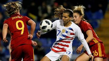 España 0 - USA 1: resultado, resumen y gol. Amistoso femenino