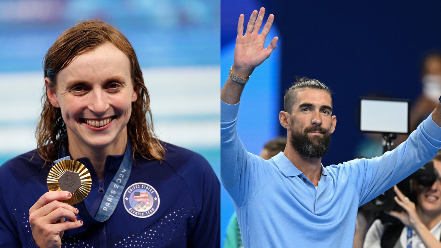 Katie Ledecky equals Michael Phelps’ record of four Olympic golds in
