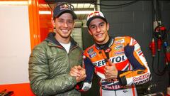 Stoner con M&aacute;rquez.