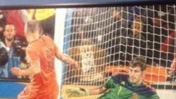 La parada de Casillas a Robben, una obra de arte
