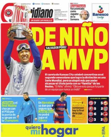 Portadas de la prensa mundial