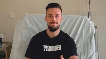 Genaro tras terminar su operación.