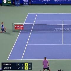 Jannik Sinner’s explosive celebration after reaching Cincinnati final
