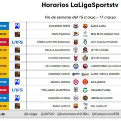 Cuatro partidos de LEB Oro, dos de Liga ASOBAL y otro de LNFS, en programa del sábado en LaLigaSports Tv