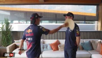 Checo y Verstappen se miden en el tortilla challenge