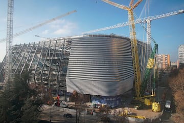 El club blanco ha publicado nuevas fotografías del avance de las obras de remodelación del nuevo Estadio Santiago Bernabéu.