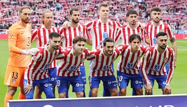 Once inicial del Atlético de Madrid. 