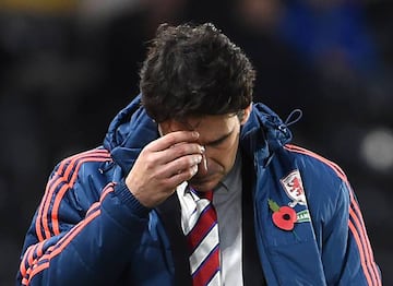 Middlesbrough manager Aitor Karanka looks dejected during the game