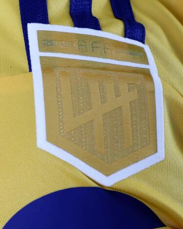 Boca estrena el parche de campeón en su camiseta