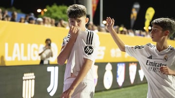 Duarte celebra el único gol del Madrid al Dortmund.