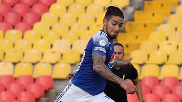 Cristian Arango y Andr&eacute;s Llin&aacute;s, jugadores de Millonarios analizaron el juego de ida de cuartos de final ante Am&eacute;rica de Cali en el Pascual Guerrero