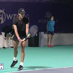 Feliz estreno de temporada para Muguruza con triunfo en dobles