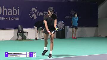 Feliz estreno de temporada para Muguruza con triunfo en dobles