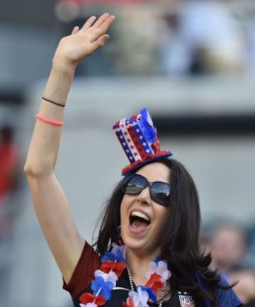 Imágenes de hinchas de EE.UU - Paraguay en Copa América