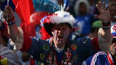 Gran ambiente en el Kazan Arena.