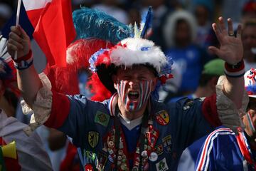 Gran ambiente en el Kazan Arena.